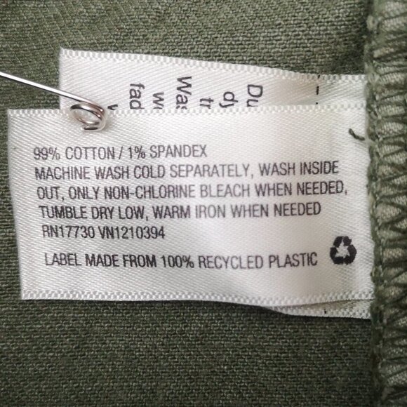NWT Universal Thread Ladies Size 22W High Rise A-line Midi Green Jean Shorts - Picture 9 of 16